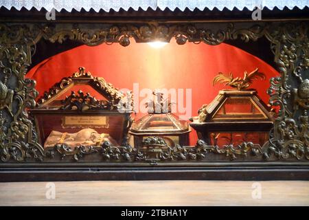 Milano Italy - Basilica Sant'Ambrogio, inside chapel of the XVIII century Stock Photo