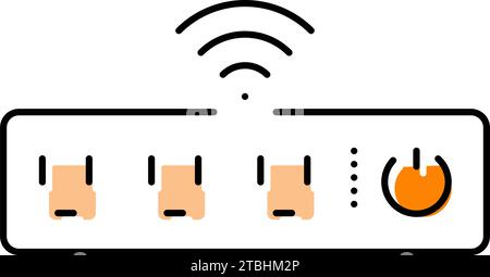 smart power strip home color icon vector illustration Stock Vector ...