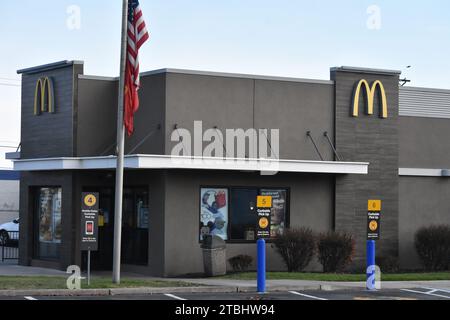 Sign of the McDonald's being sued in Newark, New Jersey. Woman sues ...