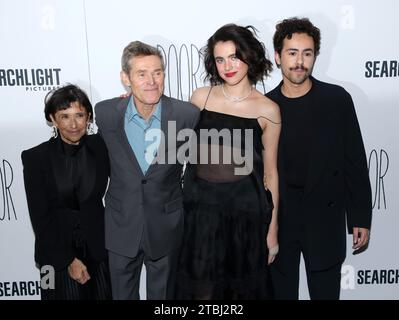 New York City, USA. 06th Dec, 2023. Kathryn Hunter, Willem Dafoe, Margaret Qualley and Ramy Youssef attending the 'Poor Things' New York Premiere held at the DGA Theater on December 6, 2023 in New York City, NY © Steven Bergman/AFF-USA.COM Credit: AFF/Alamy Live News Stock Photo