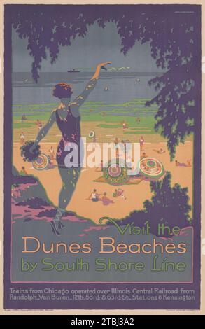 Brenneman - Spring in the Dunes by the South Shore Line - Poster Plus