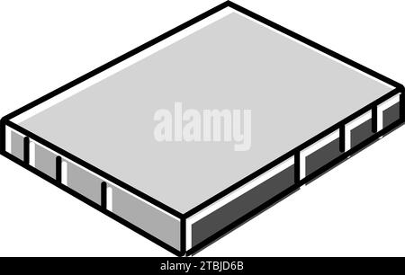 concrete slab civil engineer color icon vector illustration Stock Vector