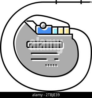 pacemaker biomedical color icon vector illustration Stock Vector Image ...
