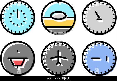 aircraft instrumentation aeronautical engineer line icon vector ...