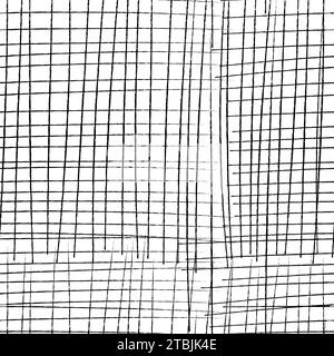 Crosshatch pattern. Seamless hand draw pattern. Simple crosshatch sketch. Stock Vector