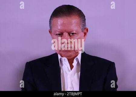 Mexico City, Mexico. 03rd Dec, 2023. December 3, 2023 in Mexico City, Mexico: Arturo Zaldivar Lelo de la Rea during the meeting with civil society 'Dialogues for Transformation', at the Interactive Museum of Economy (MIDE December 3, 2023. In Mexico City. (Photo by Carlos Santiago/ Eyepix Group/Sipa USA) Credit: Sipa USA/Alamy Live News Stock Photo