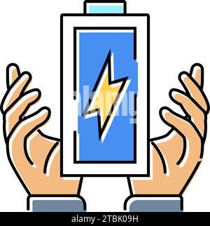 energy boost succes challenge line icon vector illustration Stock ...
