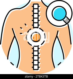 spinal cord analysis color icon vector illustration Stock Vector Image ...