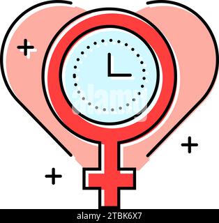 menopause care gynecologist color icon vector illustration Stock Vector ...
