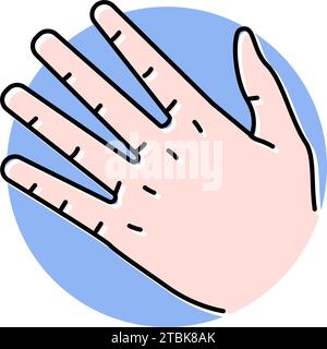 pale skin pallor disease symptom color icon vector illustration Stock ...
