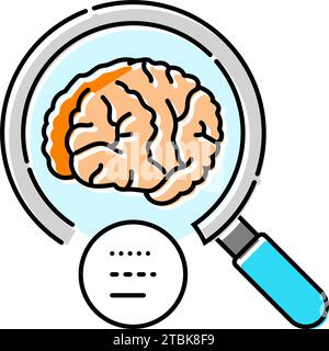 brain research neurologist color icon vector illustration Stock Vector ...