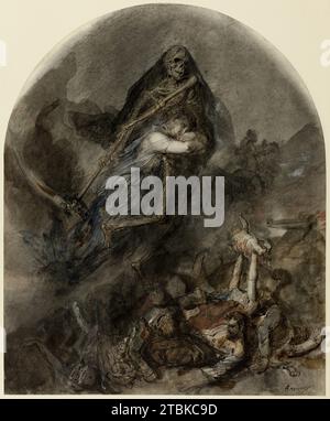 Allegory of Death, c. 1860. Stock Photo