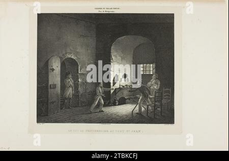 The Duc de Montpensier at Fort St. Jean, 1824. Stock Photo