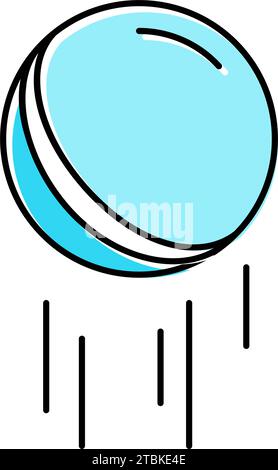 bouncy ball fidget toy color icon vector illustration Stock Vector