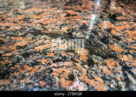kitchen countertop made of granite and porcelain Stock Photo