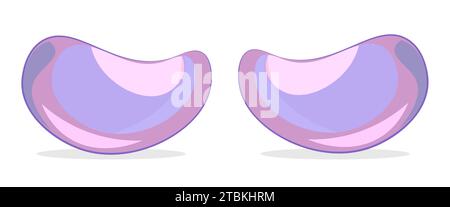 Eye patches on a white background Stock Vector