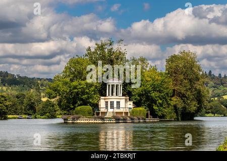 Folly on Temple island in the middle of the River Thames, Remenham, Berkshie, England, UK Stock Photo