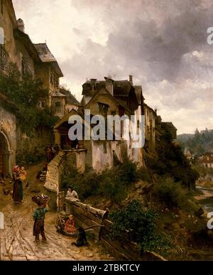 Motif from Zell, 1883. Stock Photo