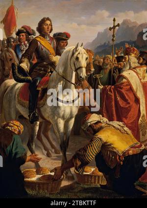 Prince Eugene's journey to Bosnia in 1697, 1864. Stock Photo