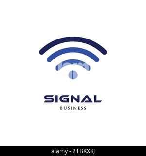 Signal Icon Logo Design Template Stock Vector