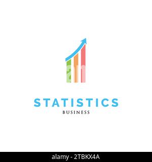 Statistic Icon Logo Design Template Stock Vector