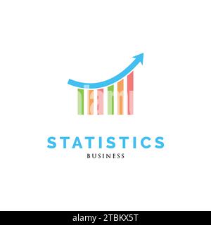Statistic Icon Logo Design Template Stock Vector