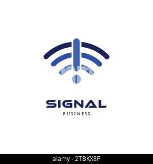 Signal Icon Logo Design Template Stock Vector