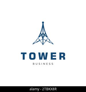 Tower icon logo design inspiration Stock Vector