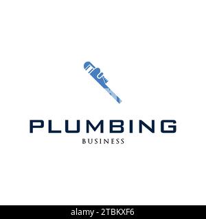 Plumbing Icon Logo Design Template Stock Vector
