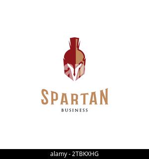 Spartan Icon Logo Design Template Stock Vector