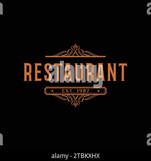 Restaurant Icon Logo Design Template Stock Vector