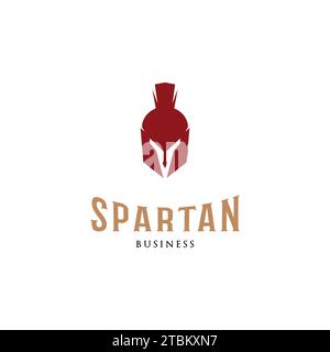 Spartan Icon Logo Design Template Stock Vector