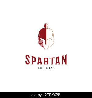 Spartan Icon Logo Design Template Stock Vector