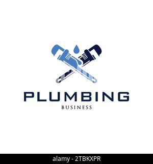 Plumbing Icon Logo Design Template Stock Vector