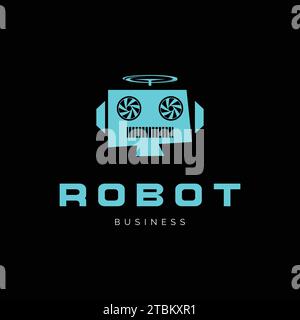 Robot icon logo design inspiration Stock Vector