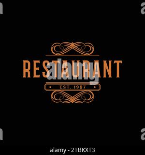 Restaurant Icon Logo Design Template Stock Vector