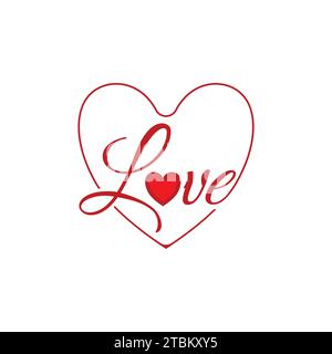 Love Icon Logo Design Template Stock Vector