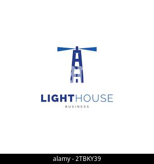 Lighthouse icon logo design inspiration Stock Vector