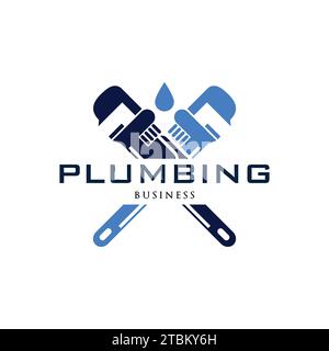 Plumbing Icon Logo Design Template Stock Vector