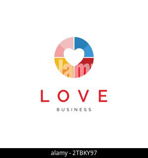 Love icon logo design inspiration Stock Vector