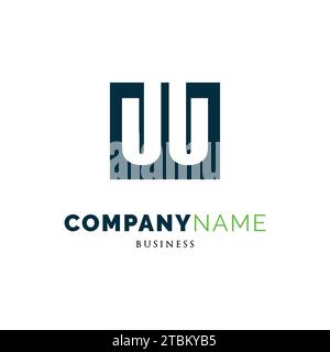 Initial Letter UU Icon Logo Design Template Stock Vector