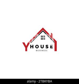 Initial letter Y house icon logo design inspiration Stock Vector