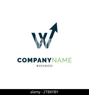 Initial Letter A Arrow Up Icon Logo Design Template Stock Vector