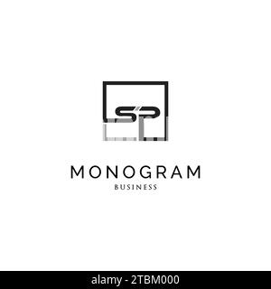 Initial letter SP monogram logo design inspiration Stock Vector Image ...