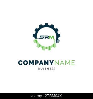 Initial Letter SRM Icon Logo Design Template Stock Vector