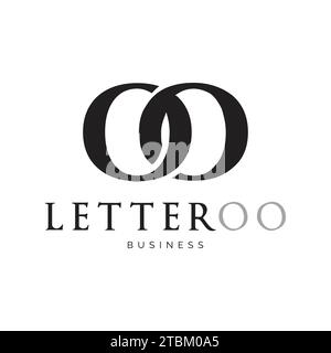 Initial letter OO icon logo design inspiration Stock Vector