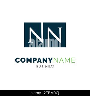 Initial Letter NN Icon Logo Design Template Stock Vector