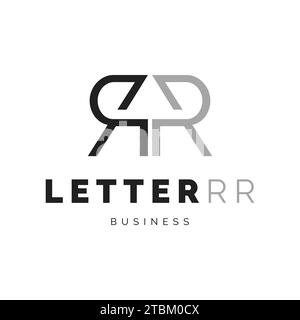Initial letter RR icon logo design inspiration Stock Vector
