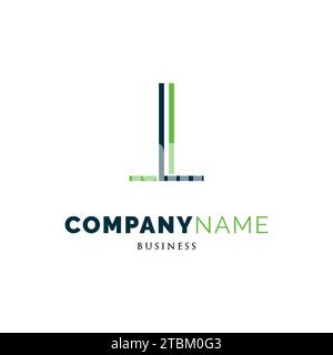 Initial Letter LL Icon Logo Design Template Stock Vector
