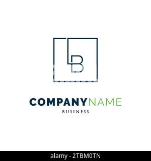 Initial Letter LB Icon Logo Design Template Stock Vector